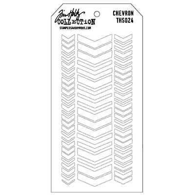 Маска Ranger - Tim Holtz - Layering Stencil - Chevron, 13x20 см
