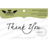 Акриловый штамп Lesia Zgharda TA057b Thank you, размер 5,9*2 см