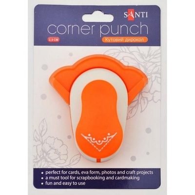 Дірокол кутовий, 2,5см Вензель, ТМ Santi