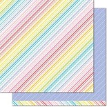 Аркуш скрап-паперу Lawn Fawn - Really Rainbow Double - Sided Cardstock 12"Purple Posies, 30x30 см