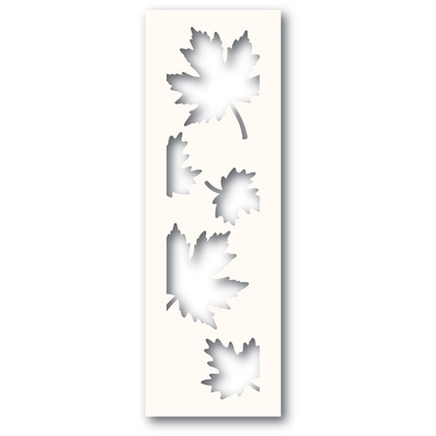 Набір з ножа для вирубки і трафарета від Poppystamps - Maple Leaf Side Strips and Stencil