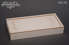 Коробка з пивного картону з декоративним гравіюванням від Вензелик, 220x100 мм