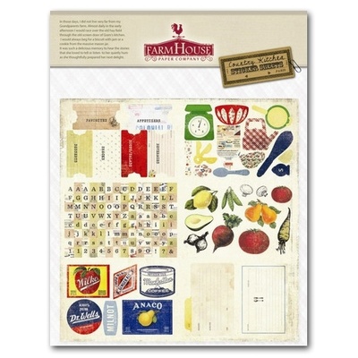 Набор наклеек Farm House - Country Kitchen Stickers