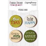Набір скрап-фішок від ТМ Фабрика Декору з 4 шт. FDSC069