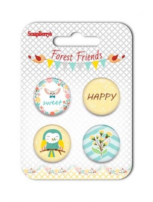 Набор металлических фишек № 3 от ScrapBerry's - Лесные Друзья
