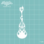 Чипборд від Вензелик - Гітара 03, розмір: 20x68 мм