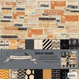 Набор бумаги для скрапбукинга My Mind's Eye Happy Haunting, 30х30 см, двусторонняя, 12 листов