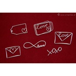 Чипборд Scrapiniec - Brush art - Письма любовь