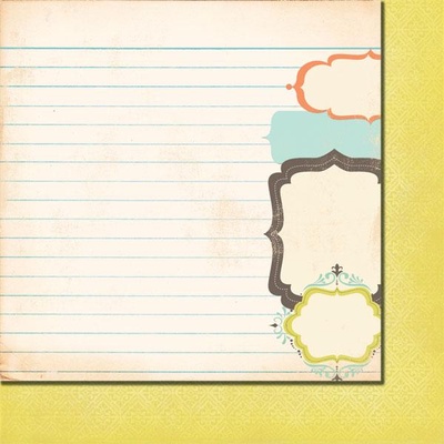 Аркуш двостороннього скрап-паперу Fancy Pants - Paper Summer's End Fall Frames