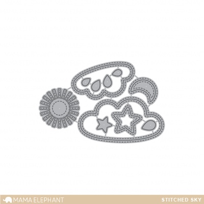 Ножи для вырубки от Mama Elephant - Stitched Sky - Creative Cuts - Небо