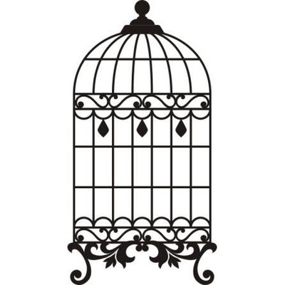 Акриловый штамп Bird Cage 3 Клетка, размер 3 * 5,7 см