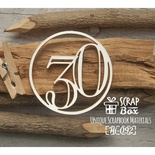 Чипборд ScrapBox - Цифра 30