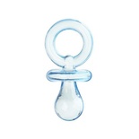 Акрилова підвіска "Соска", колір синій, 23x11мм, 1 шт.