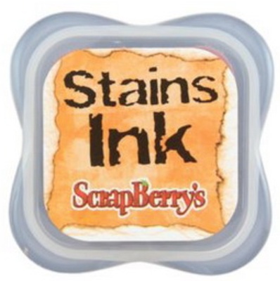 Чорнило з ефектом кольорових плям Стеїнс від ScrapBerryʼs - помаранчевий