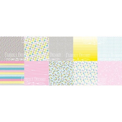 Набор скрапбумаги - My tiny sparrow girl, 30,5x30,5 см, ТМ Фабрика Декора