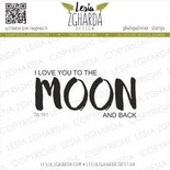 Акриловый штамп Lesia Zgharda I love you to the MOON and back TA141