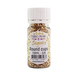 Паєтки круглі, бронза, 328, ТМ Фабрика Декору