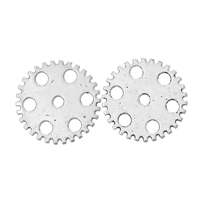 Металева шестерня, колір античного срібла, діаметр 23 мм, 1 шт.