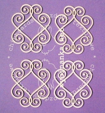 Чипборд от Wycianka - Рамки-завитки, большие, 4 шт.