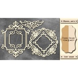 Чипборд Фабрика Декору - Рамки 2, колір молочний, крафт