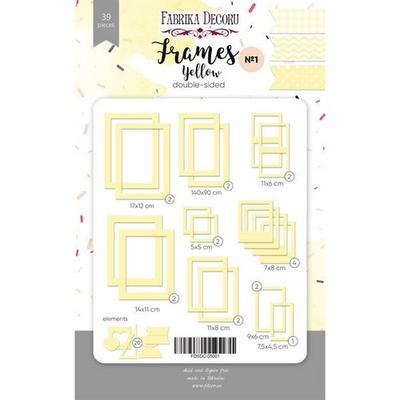 Набір рамок №1 Yellow 39шт., ТМ Фабрика Декору