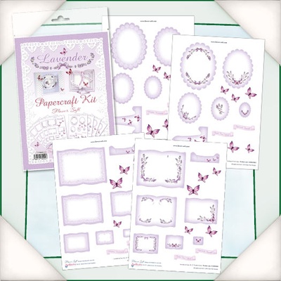 Заготовки для Flower Soft - Lavender Papercraft Kit, 4 шт.