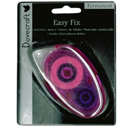 Двухсторонний клеевой роллер Easyfix Permanent (сплошное нанесение) от Dovecraft