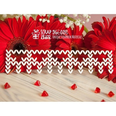 Чипборд ScrapBox - Бордюр в’язаний Hw-039