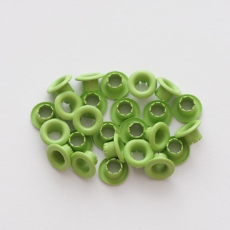 Набор люверсов, 4,8 мм, 25 шт., светло-зеленые