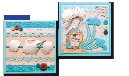 Лезвия от LeCreaDesign - Seashell & waves - Волны и ракушки, 4 эл.