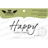 Акриловый штамп Lesia Zgharda TA052 Happy everything, размер 4,9x2,6 см