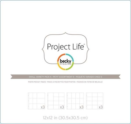 Набор файлов с кармашками Project Life by Becky Higgins - Small Variety Pack 5 - Designs S,T,U, V