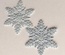Декор ажурний - Сніжинки від Allmacrfat, колір білий, 2 шт.