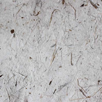 Тутовая бумага, цвет слоновой кости с мелкими и крупными коричневыми травяными вкраплениями 