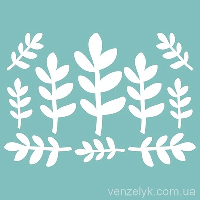 Чипборд від Вензелик - Набір "Флора 04", розмір: від 30 до 60 мм