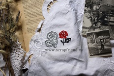 Набір ножів для вирубки від Scrapfriend - Вишиванка - Троянда, 3,5x4см