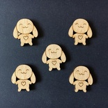 Деревʼяна фігурка WOOD-112 - Зайчик, 1 штука