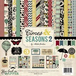 Набор бумаги для скрапбукинга от Echo Park - Times & Seasons Two, 30х30 см