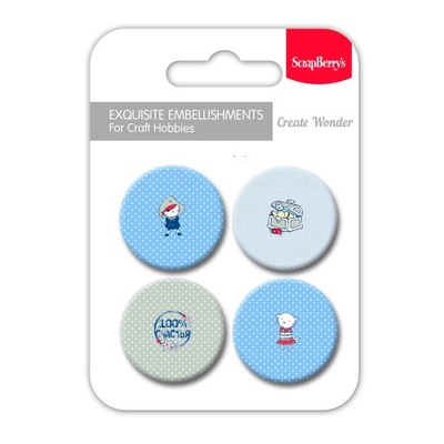 Набір металевих фішок No 7 від ScrapBerryʼs -Морські пригоди - Зої і Зигги