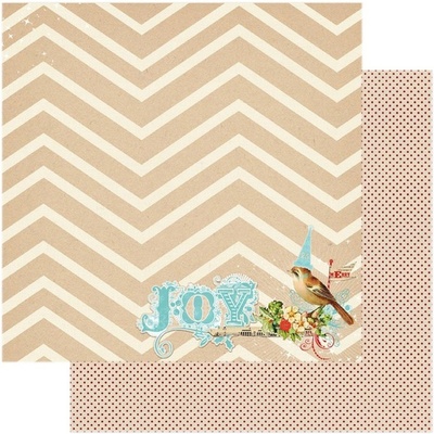 Аркуш скрап-паперу My Mind's Eye - Joy, 30x30 см, двосторонній