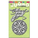 Stampendous CRS5002-C Cling Rubber Stamp, Jumbo Think of You