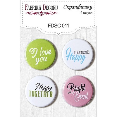 Набір скрап-фішок від ТМ Фабрика Декору з 4 шт. FDSC 011