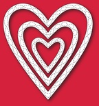 Ніж для вирубки від Memory Box - Wrapped Stitched Heart Frame