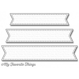 Лезвие My Favorite Things - Die-namics Stitched Fishtail Sentiment Strips, 3 шт.