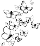 Резиновый штамп от Memory Box -  Fluttering