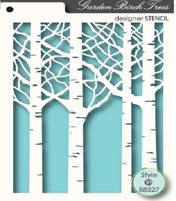 Маска от Memory Box -  STENCILS- Birch Trees