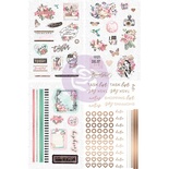 Набор наклеек Prima - Havana Rose Stickers, 4 листа, 11х22 см, 114 штук