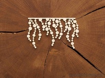 Чипборд від WOODchic - підвіска "Крапельки" (велика), 10x6 см