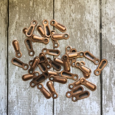 Анкер для рамок металлический, старая латунь, 16х6мм, 1 шт