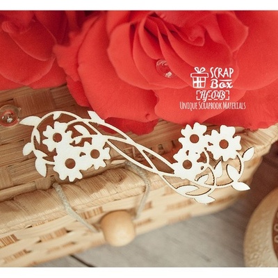 Чипборд Scrapbox - Гілки з квітами Hf-048